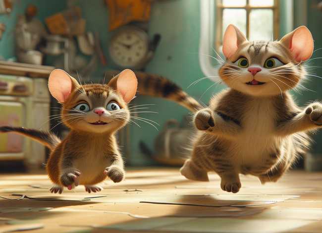 儿童故事猫和老鼠 英语 - 英语作文汤姆与杰瑞