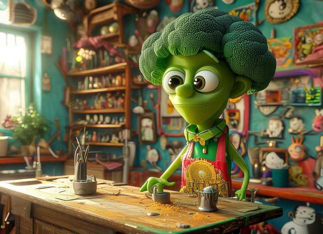 理发的绘本故事；绘本分享022-敢于创新、打破常规思维绘本《西兰花先生的理发店》