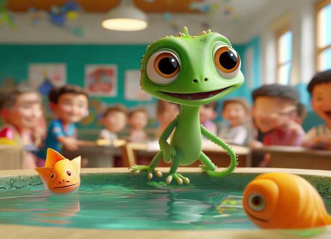 幼儿故事小壁虎借尾巴视频 幼儿园大班《小壁虎借尾巴》语言教案