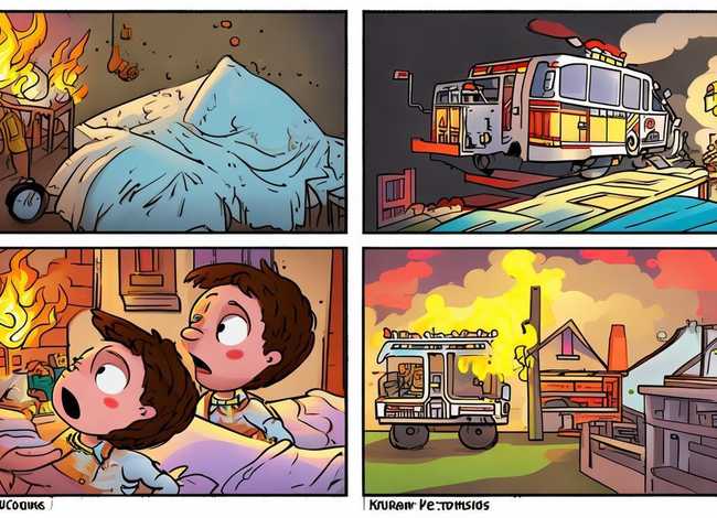 儿童故事大全睡前漫画,四格漫画《紧急救火》讲了一个什么养的故事,有什么启发 儿童故事大全睡前漫画,四格漫画《紧急救火》讲了一个什么养的故事,有什么启发