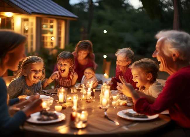 月光晚会儿童故事,看图写话家庭晚会 月光 点燃 烛光 交流 开心 笑容 月光晚会儿童故事,看图写话家庭晚会 月光 点燃 烛光 交流 开心 笑容