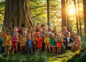 森林故事会儿童比赛金奖；幼儿园森林动物故事会