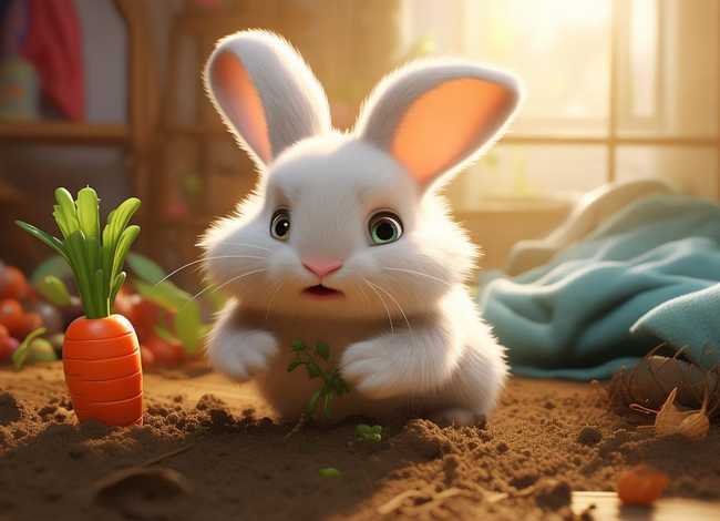 儿童故事mp3拔萝卜，小白兔拔萝卜睡前故事