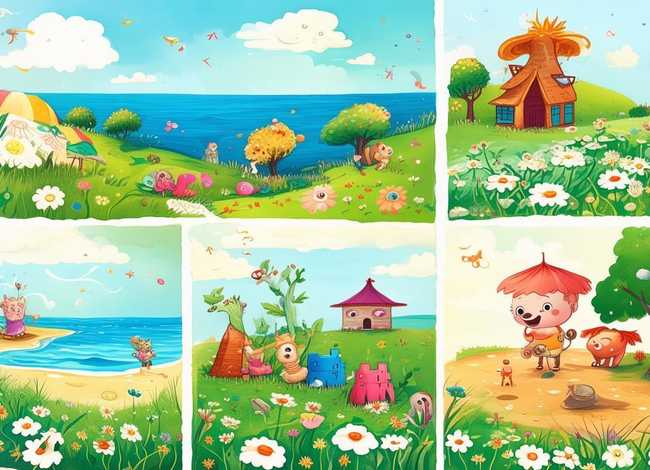 儿童绘本插画风景 - 童真童趣!10款儿童绘本插图