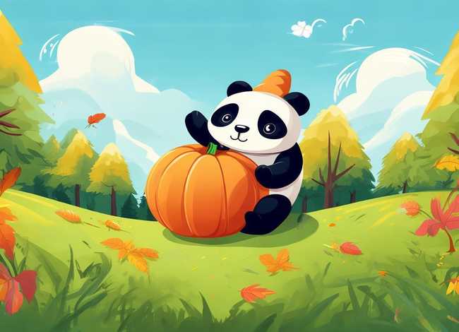 儿童英语故事ppt模板(英语小故事 一只聪明的熊猫 ppt(滚南瓜的故事,需求图片)) 儿童英语故事ppt模板(英语小故事 一只聪明的熊猫 ppt(滚南瓜的故事,需求图片))