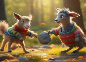 儿童故事大灰狼和小山羊故事，小山羊智斗大灰狼儿童故事