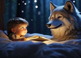狼的故事3-6岁儿童故事，儿童睡前狮子和狼的故事-睡前大灰狼的故事大全