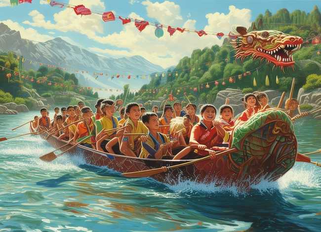 赛龙舟故事绘本 - 《端午节》互动绘本,让孩子充分了解端午节