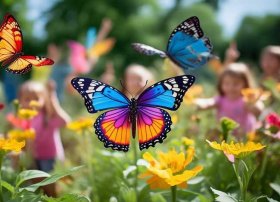 幼儿园多角色故事 - 幼儿园中班语言教案《三只蝴蝶》