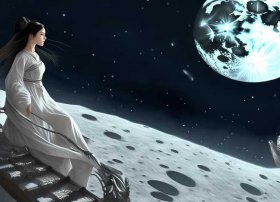 中国民间传说故事大全300 - 民间故事嫦娥奔月300字