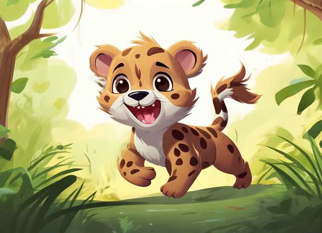 豹的儿童简笔画 - 豹子怎么画 豹子简笔画教程