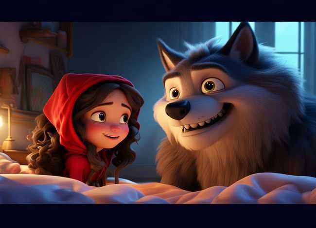 大灰狼和小红帽故事 - 小红帽和大灰狼的故事儿童睡前故事格林童话 大灰狼和小红帽故事 - 小红帽和大灰狼的故事儿童睡前故事格林童话