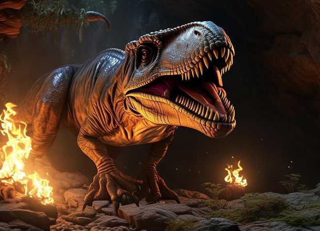 霸王龙睡前故事视频（霸王龙和小雷龙的睡前故事）