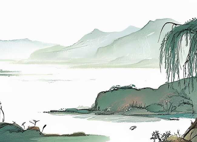 故事简笔画配图大全；王维古诗画配图简笔画