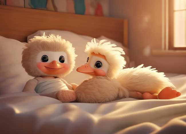 鸵鸟的故事儿童版、治愈系可爱暖心睡前小故事