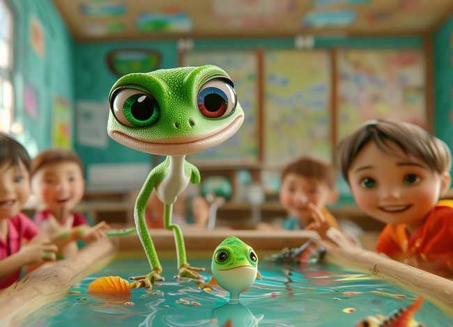 幼儿故事小壁虎借尾巴视频 幼儿园大班《小壁虎借尾巴》语言教案