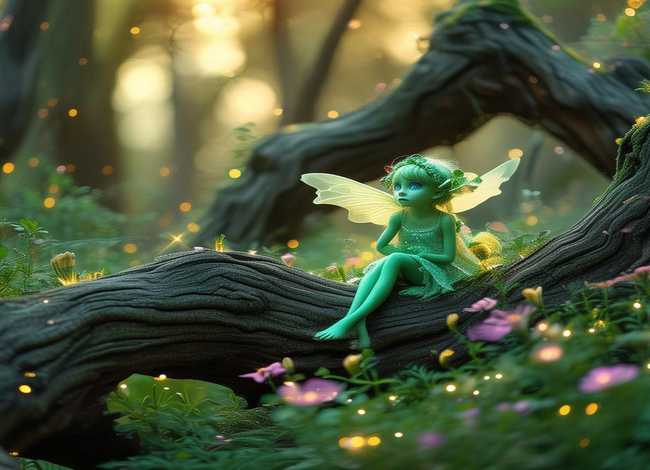 精灵的故事r；自编童话故事-精灵