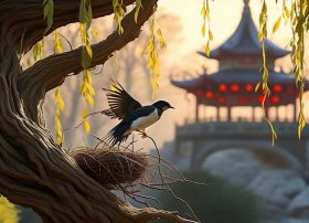 燕子搭窝古诗、《绝句二首》全文古诗和解释