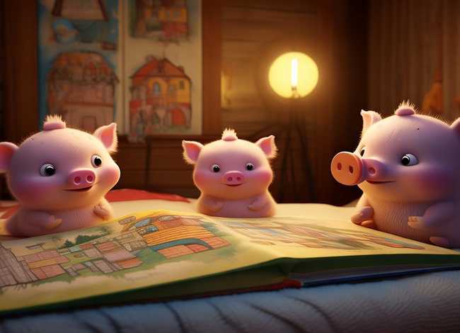 三只小猪的故事儿童；三只小猪的故事 儿童睡前故事 经典童话故事