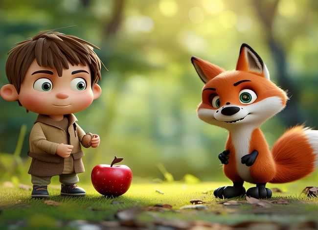 少儿故事乌鸦和狐狸（简单的由2个人的儿童故事表演）