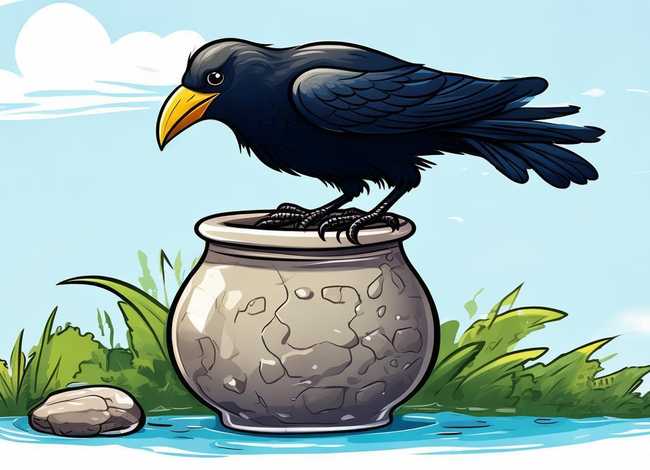 幼儿故事乌鸦喝水视频；《乌鸦喝水》绘本故事