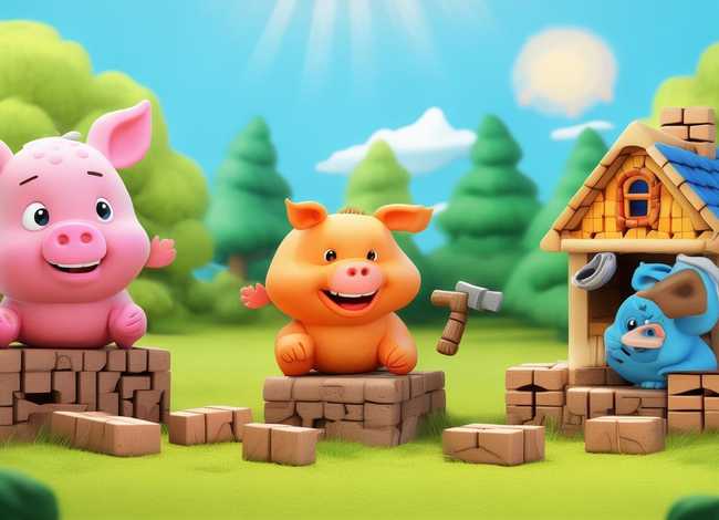 小猪儿童故事3-6岁完整版;三只小猪盖房子的故事怎样讲给孩子听呢 小猪儿童故事3-6岁完整版;三只小猪盖房子的故事怎样讲给孩子听呢