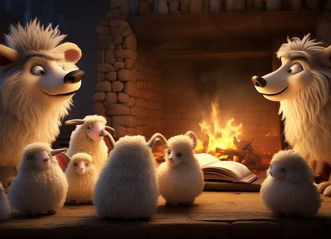 狼儿童故事在线听 儿童睡前故事《狼和七只小羊》