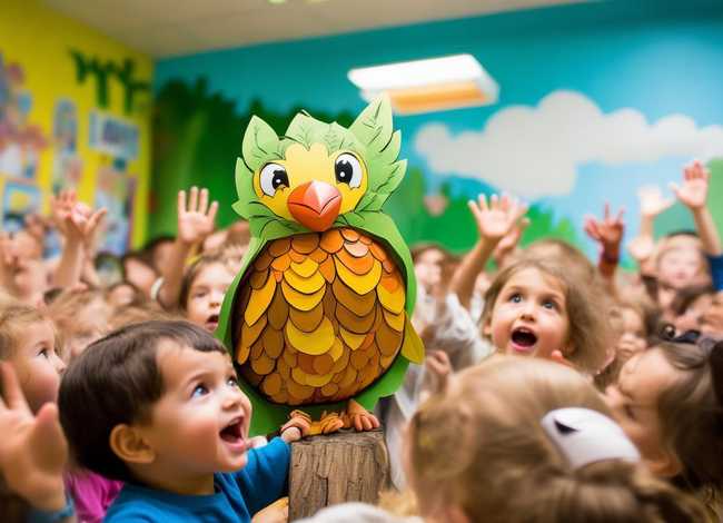 儿童故事叶子鸟；幼儿园大班语言公开课教案