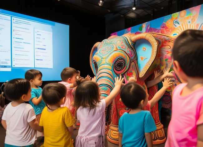 儿童故事盲人摸象ppt，你说我猜四字成语游戏ppt