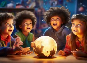 儿童四人情景故事表演 求个英语故事上课表演要用(4人的)