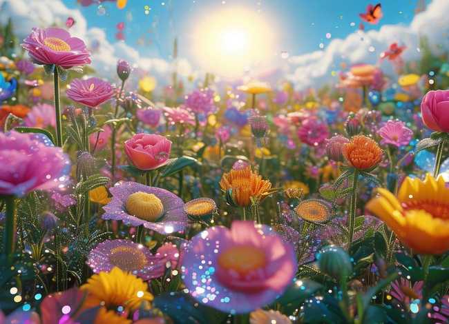 花儿选美大赛童话300字（我眼中的缤纷世界作文300字）