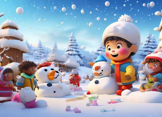 幼儿故事快乐的我 - 幼儿园寒假里的故事