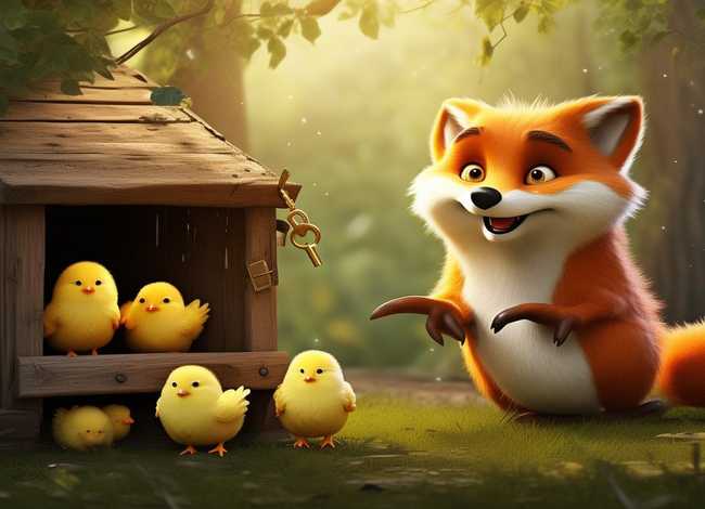 小鸡和狐狸的故事 狐狸养鸡的概括内容