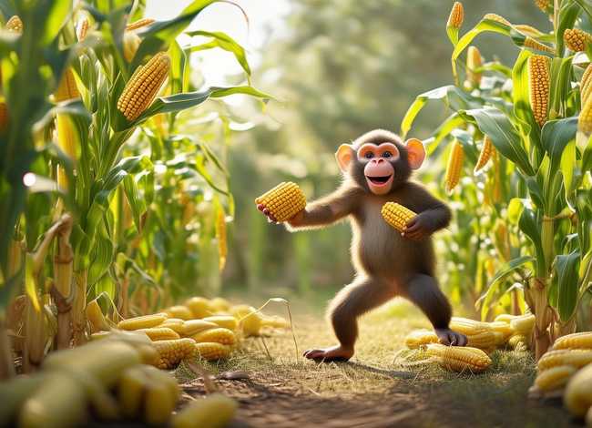 故事大全猴子掰玉米、猴子摘玉米的故事