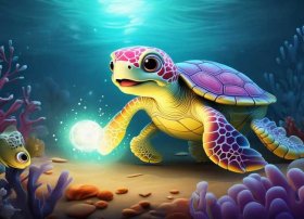 海底世界睡前故事（睡前小故事 乌龟送贺礼）