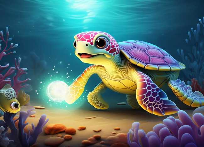 海底世界睡前故事（睡前小故事 乌龟送贺礼）
