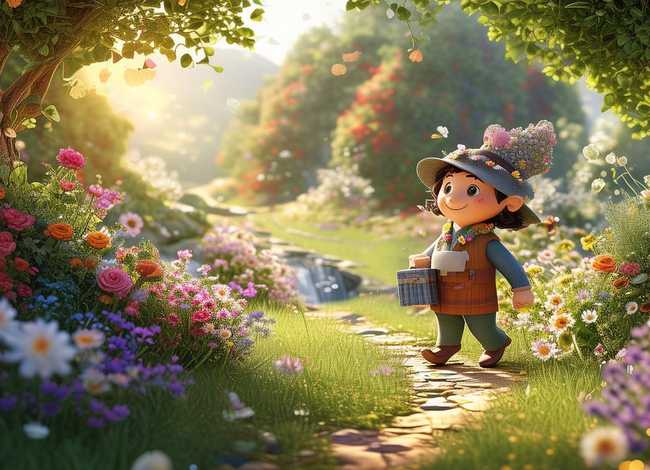 邮递员的童话、开满鲜花的小路是一个充满情趣的什么故事