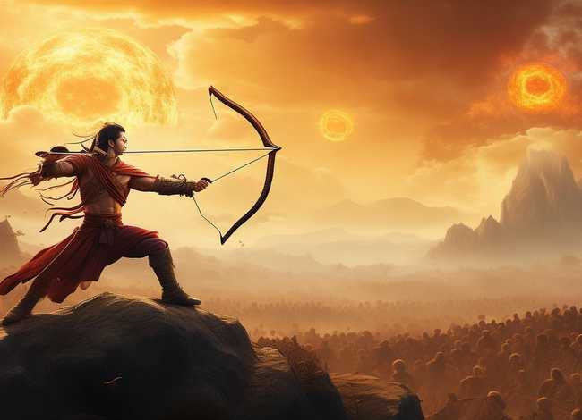 后羿射日的故事儿歌；后羿射日这个成语故事的意思