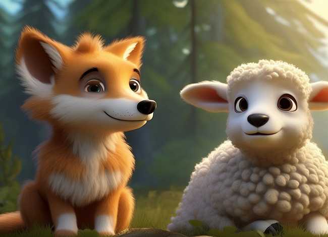 狼和羊的故事6-12岁（一个关于狼和羊的小故事）