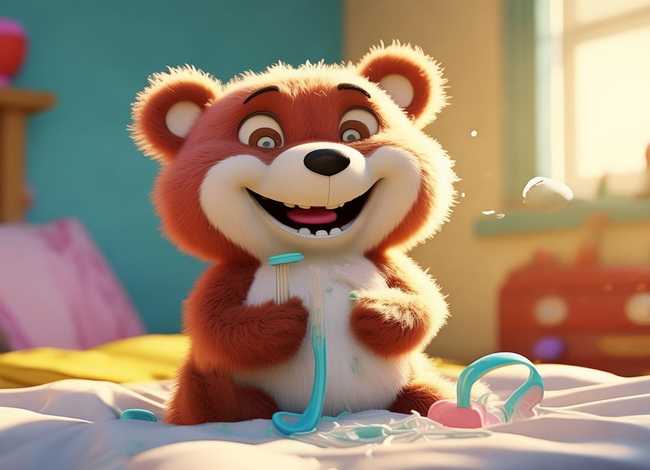 不刷牙的小熊的绘本 小熊不刷牙的故事,益智故事《小熊不刷牙》 不刷牙的小熊的绘本 小熊不刷牙的故事,益智故事《小熊不刷牙》