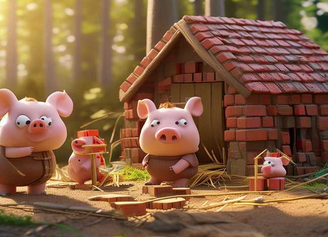 儿童故事三只小猪盖房子的故事 儿童故事三只小猪盖房子的故事