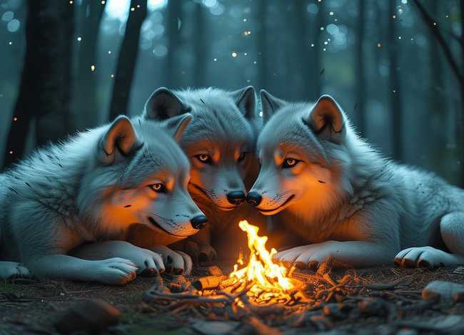 睡前故事三只小狼；读《狼王梦》有感