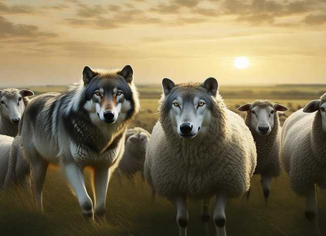 《狼和羊的故事》；狼和羊群的故事告诉我们什么道理