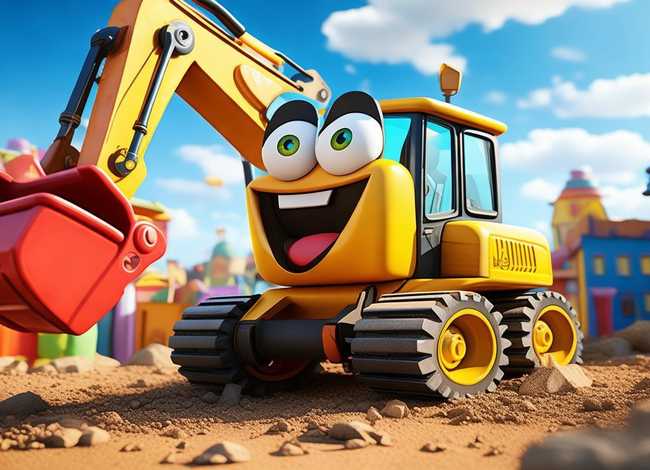 挖土机故事视频，有没有一款挖土机的动画片啊宝宝非要看