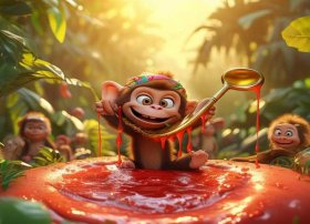 儿童故事猴子吃西瓜的故事（猴吃西瓜大班幼儿故事）