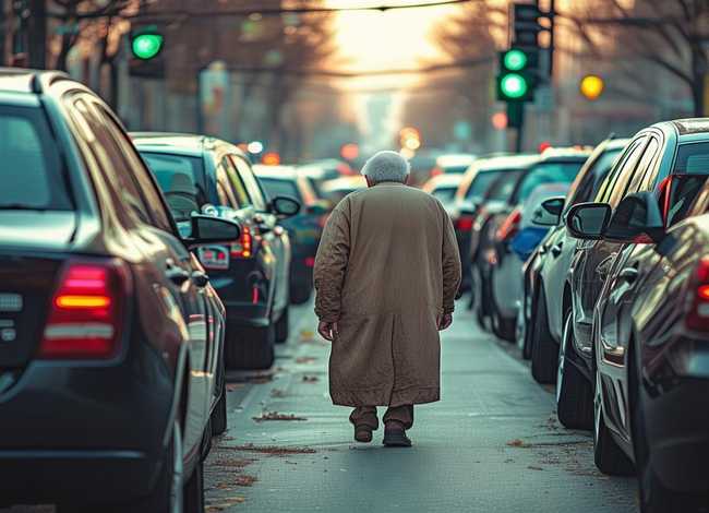 斑马线小故事，私家车绿灯前排队让行过马路老人,暖心的小故事你知道吗