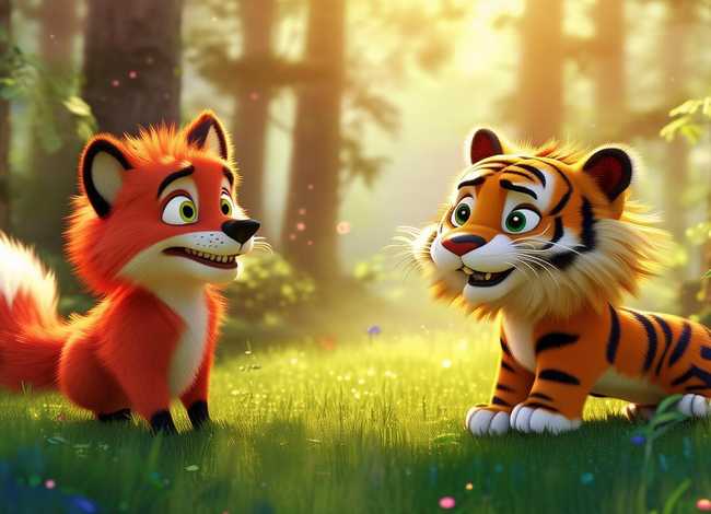 儿童寓言故事动画视频免费推荐 - 狐狸与老虎的动画片