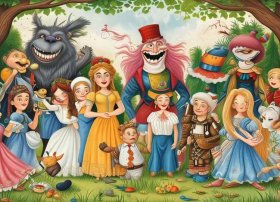 儿童故事里的人物；需要20个童话故事人物名称