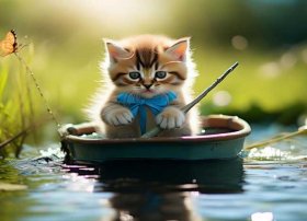 儿童故事小猫钓鱼、小猫钓鱼的故事全文