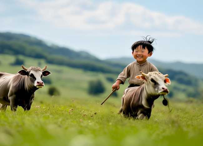 王二小放牛ppt（王二小怎么画）